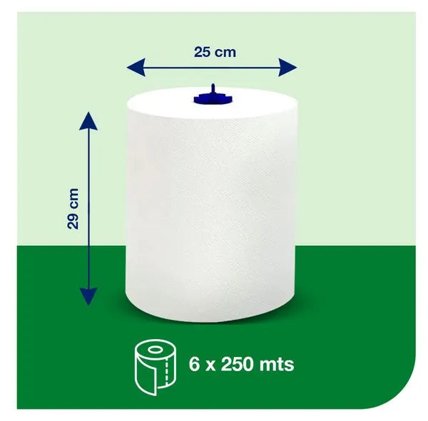 Toalla en rollo jumbo tork advanced 6 rollos de 250 metros