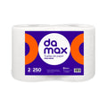 Toalla Damax - 2 Rollos de 250 mts – Hoja Simple