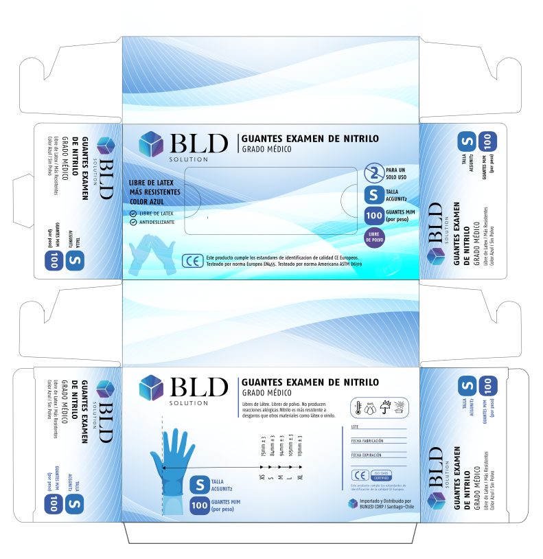 Guantes de Nitrilo Desechables (100 unidades)