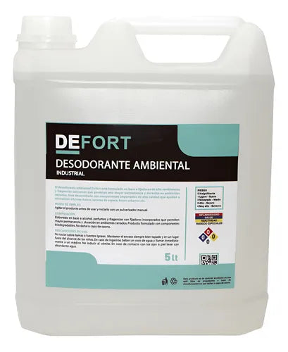 Desodorante Ambiental Industrial DEFORT - Uso Industrial Profesional