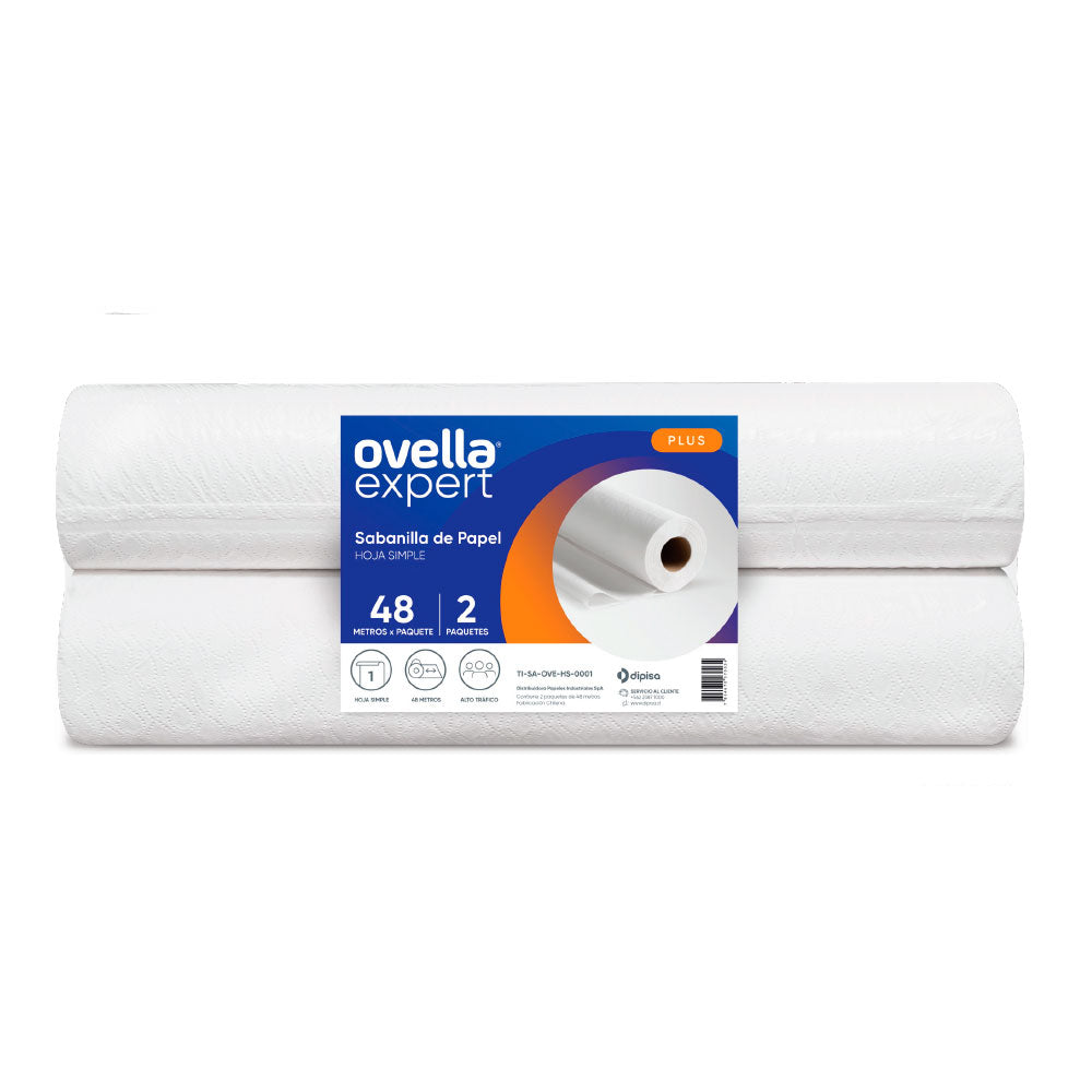 Sabanilla Ovella - 2 Rollos de 48 metros – Hoja Simple