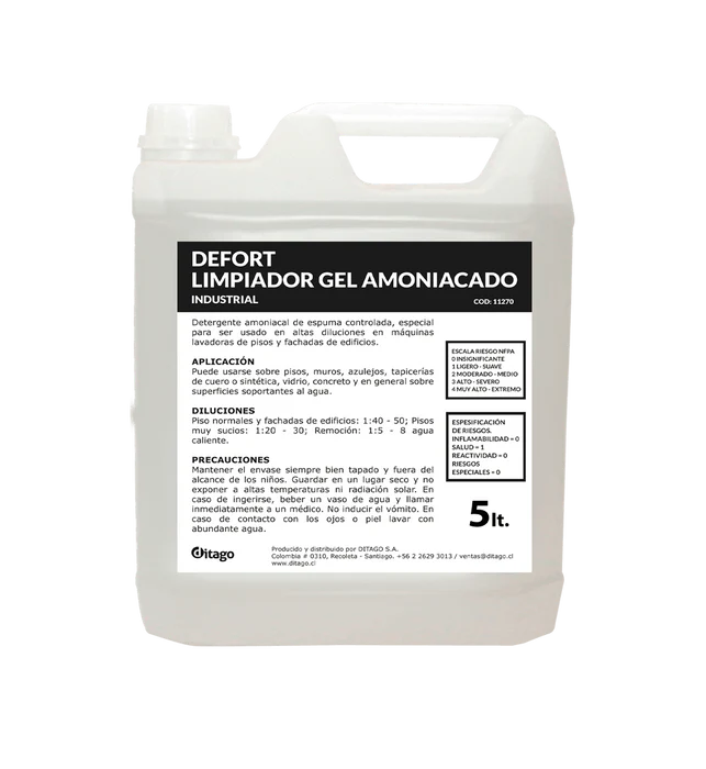 DETERGENTE AMONIACADO 5 LT - DEFORT