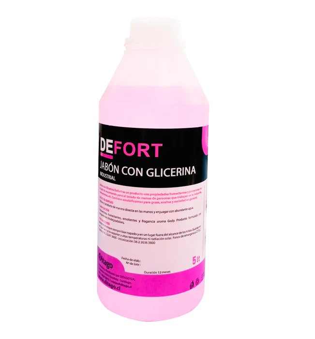 Jabón Líquido DEFORT con Glicerina para Manos - 5 Litros