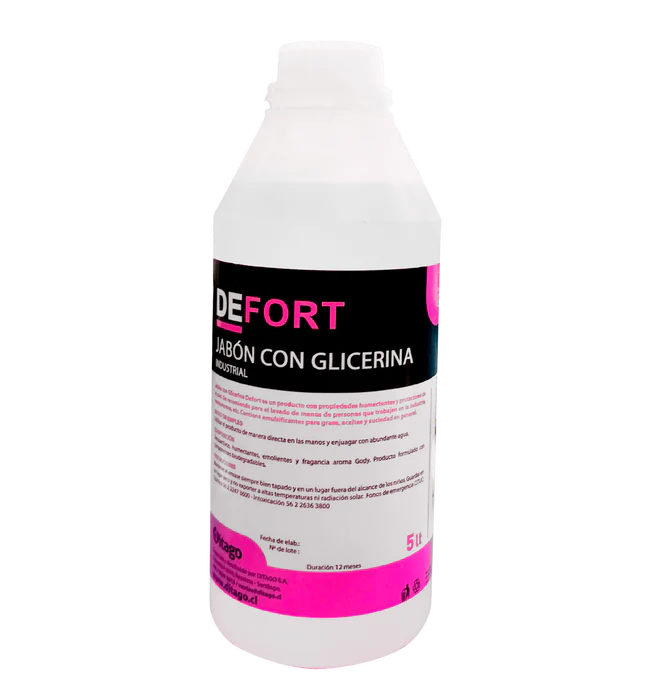 Jabón Líquido DEFORT con Glicerina para Manos - 5 Litros