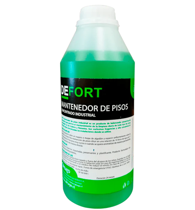 Mantenedor de Pisos Aromático Industrial DEFORT - Bidón 5 Litros