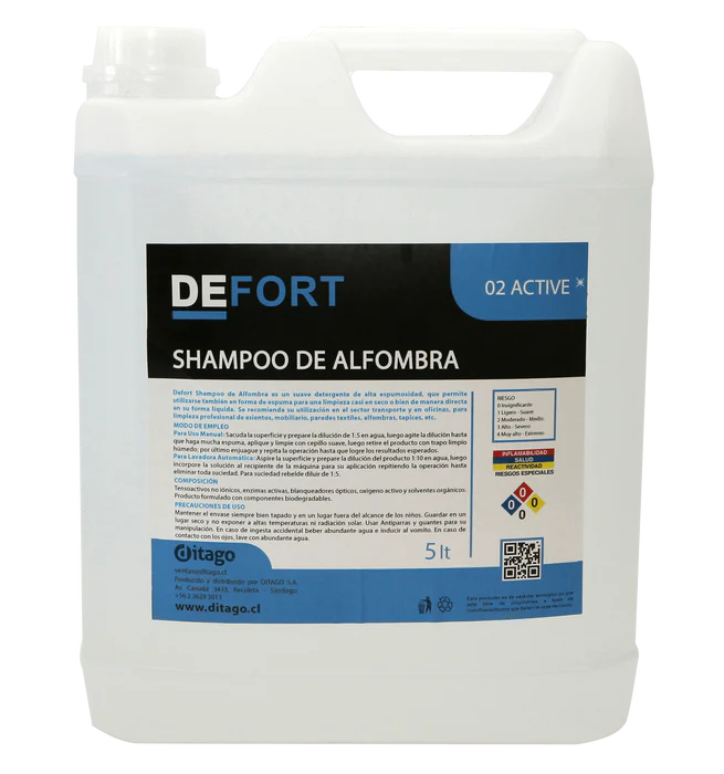 Shampoo para Alfombras DEFORT - Uso Industrial Profesional