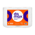 Papel Higiénico Damax 6 Rollos de 300mts  – Hoja Simple